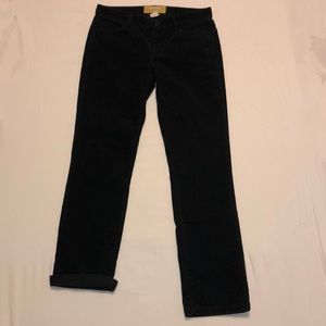 Black Corduroy J Crew Pants (Fit Small)